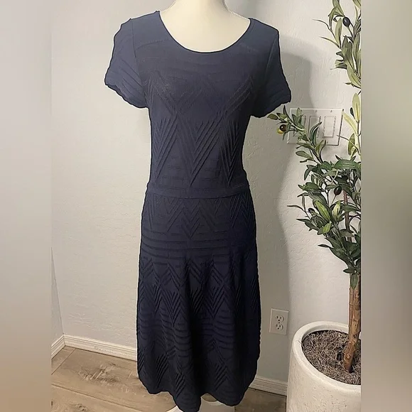 Navy Blue Talbots Dress - Picture 1 of 5